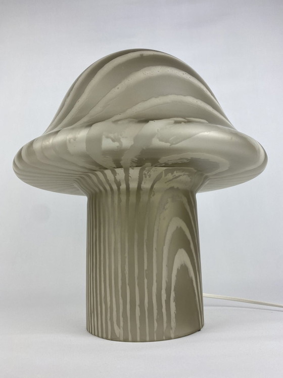 Image 1 of Grande lampe de table en verre fumé Peill and Putzler Mushroom Xl 1970