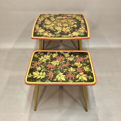 Paire De Tables Design Scandinave 1950.