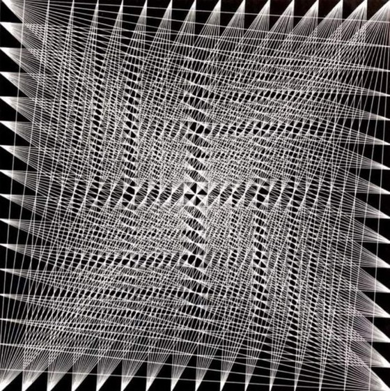 Image 1 of Art Cinétique • Radius • Lucille Roebuck Keeler • Op Art • 1965