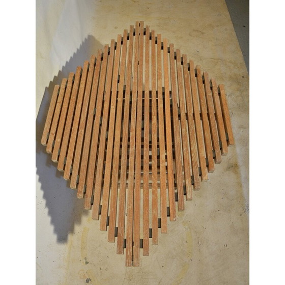 Image 1 of Table basse vintage en bois de chêne, 1980
