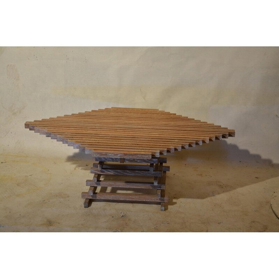 Image 1 of Table basse vintage en bois de chêne, 1980