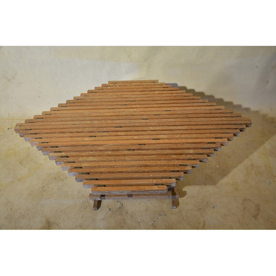 Image 1 of Table basse vintage en bois de chêne, 1980