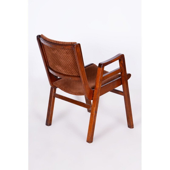 Image 1 of Fauteuil vintage en hêtre, Tchécoslovaquie 1950