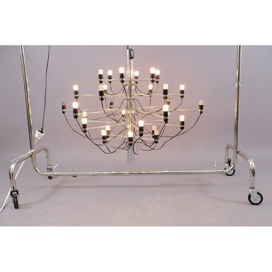 Image 1 of Lustre vintage No. 2097/30 en fer par Gino Sarfatti pour Arteluce, Italie 1960