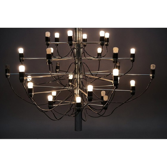 Image 1 of Lustre vintage No. 2097/30 en fer par Gino Sarfatti pour Arteluce, Italie 1960