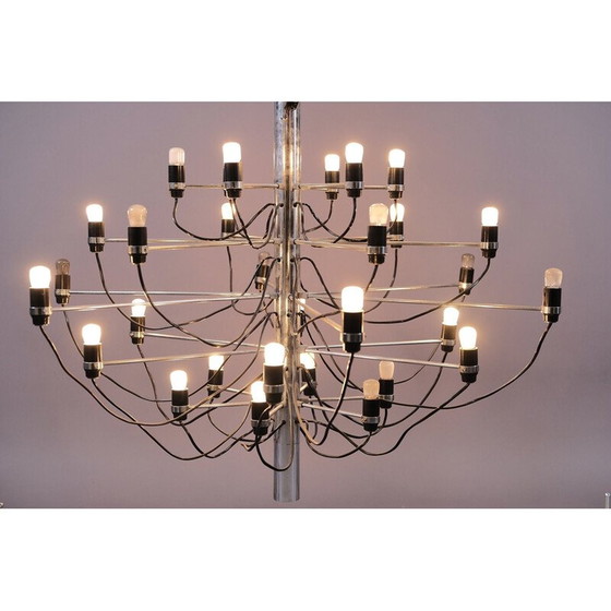 Image 1 of Lustre vintage No. 2097/30 en fer par Gino Sarfatti pour Arteluce, Italie 1960