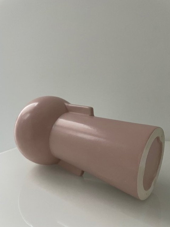 Image 1 of Ensemble de 2 vases modernes en vieux rose doux