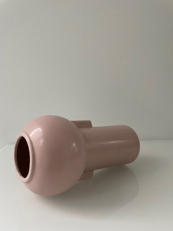 Image 1 of Ensemble de 2 vases modernes en vieux rose doux