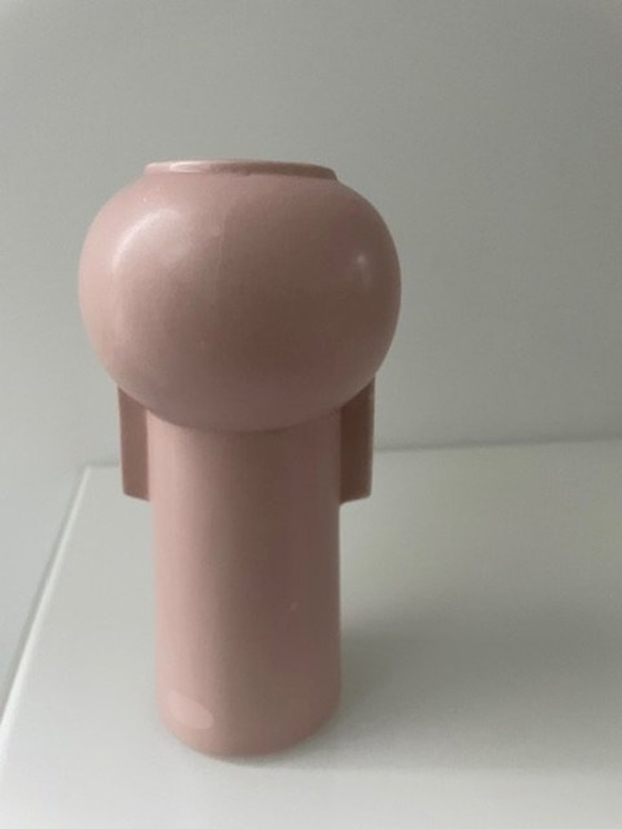 Image 1 of Ensemble de 2 vases modernes en vieux rose doux