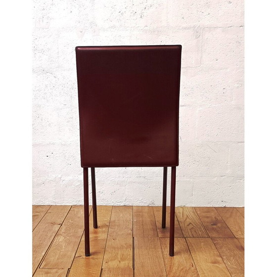 Image 1 of Chaise de salle à manger en cuir vintage