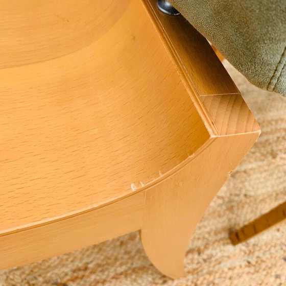 Image 1 of Paire de chaises vintage en bois et métal par Thibault Desombre pour Ligne Roset, France 1960