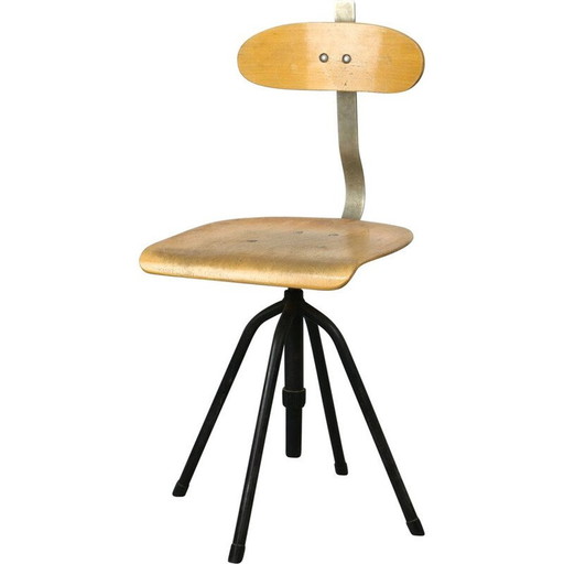 Chaise pivotante Vintage Industial 1950s