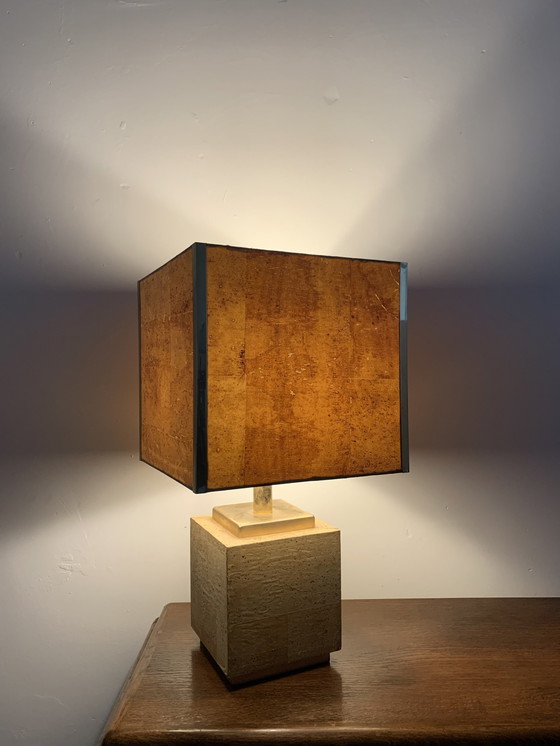 Image 1 of Lampe de table en liège, 1970S