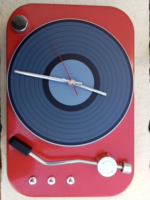 Vintage Horloge Tourne Disque