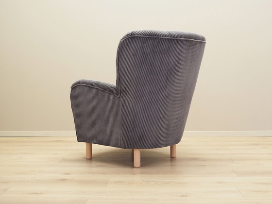 Image 1 of Fauteuil gris, Design scandinave, Production : Danemark