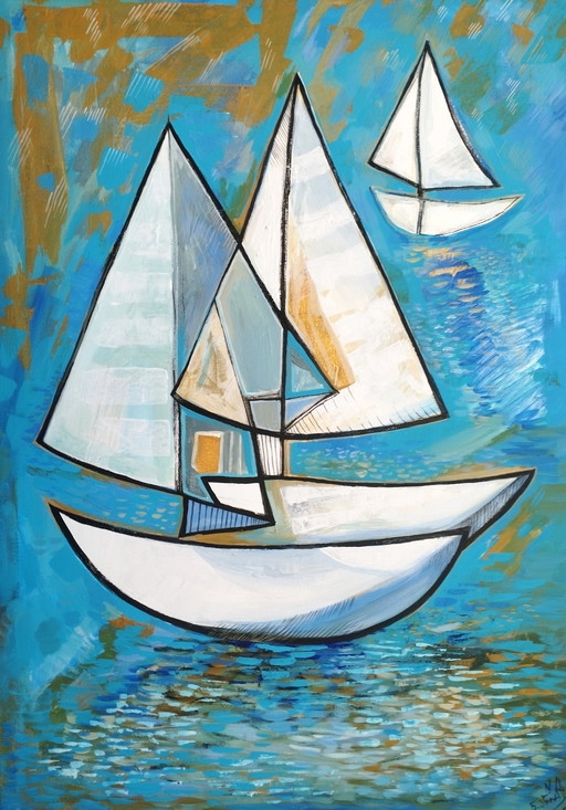 Natia Antadze " Bateaux à voile