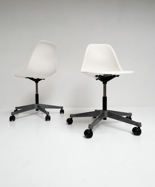 Ensemble de 2 chaises de bureau Vitra Eames, après 2000