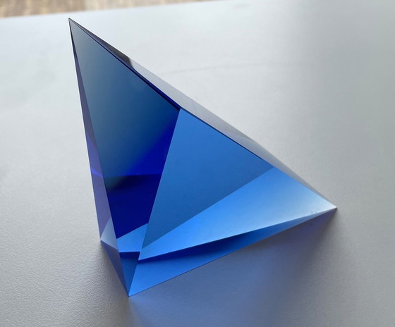 Image 1 of Objet en verre " Triangle " Jaroslav Marek