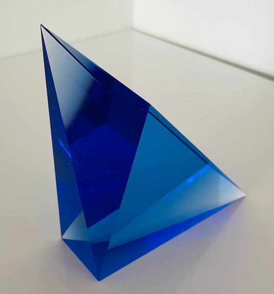 Image 1 of Objet en verre " Triangle " Jaroslav Marek