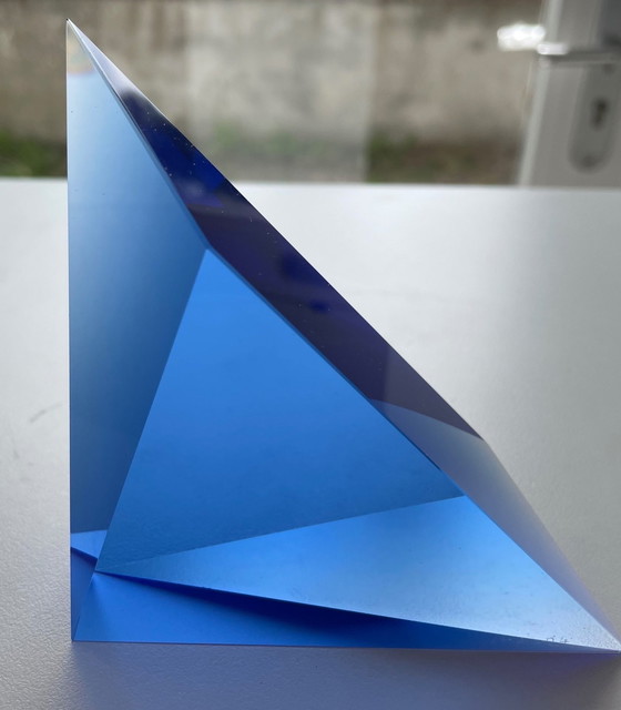 Image 1 of Objet en verre " Triangle " Jaroslav Marek