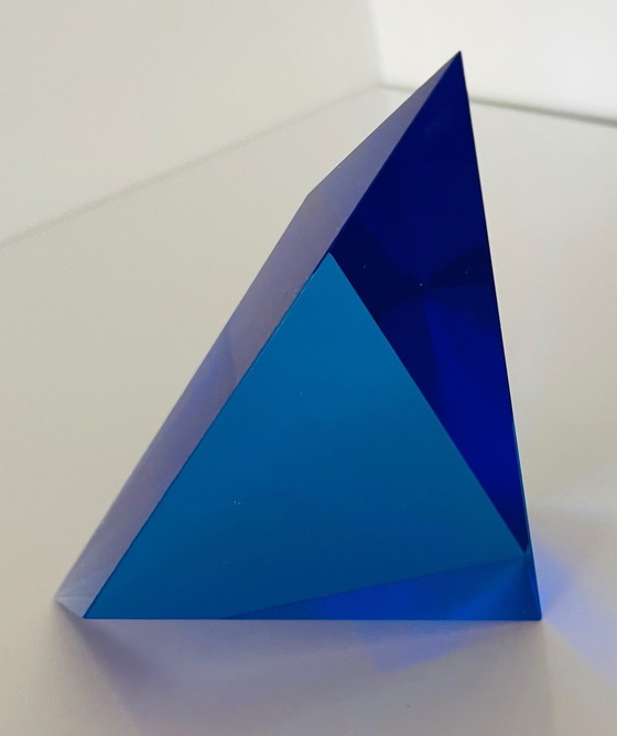 Image 1 of Objet en verre " Triangle " Jaroslav Marek