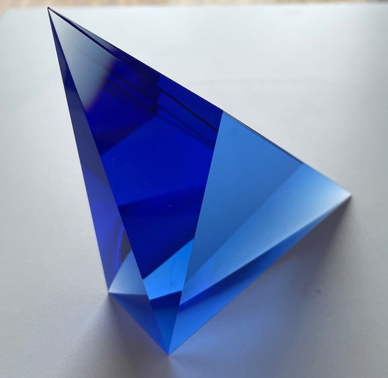 Image 1 of Objet en verre " Triangle " Jaroslav Marek