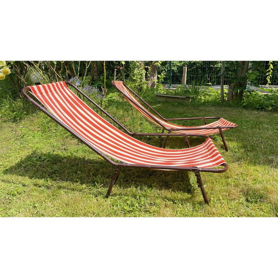 Image 1 of Chaise longue portable vintage, 1950-1960