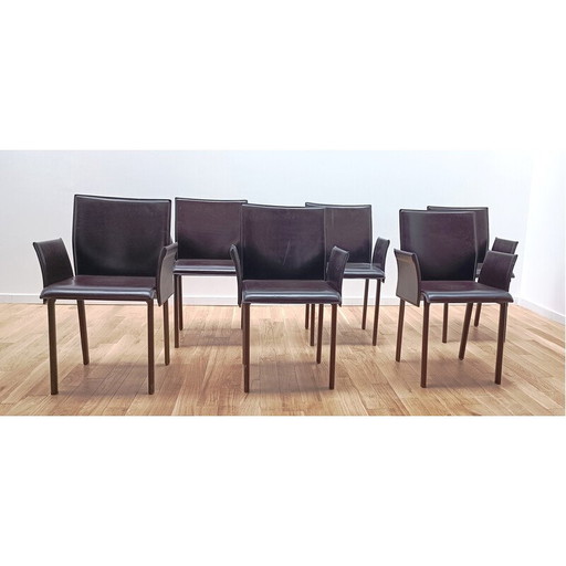 Chaise vintage Margot en cuir épais Cattelan Italia