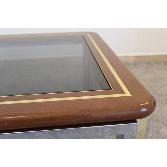 Image 1 of Table basse vintage en hêtre par Romeo Rega, Italie 1970