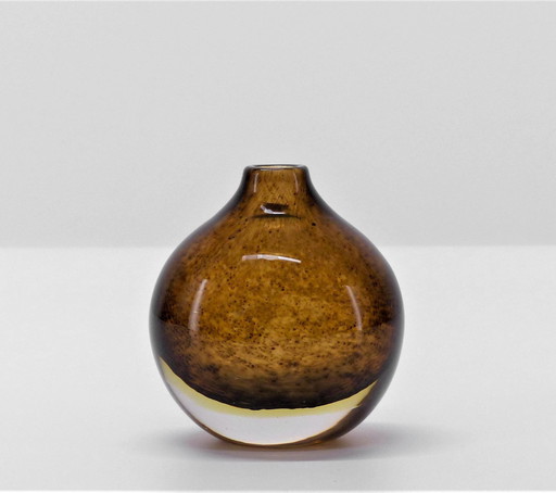 Vase Gunnar Ander En Verre Soufflé 1960