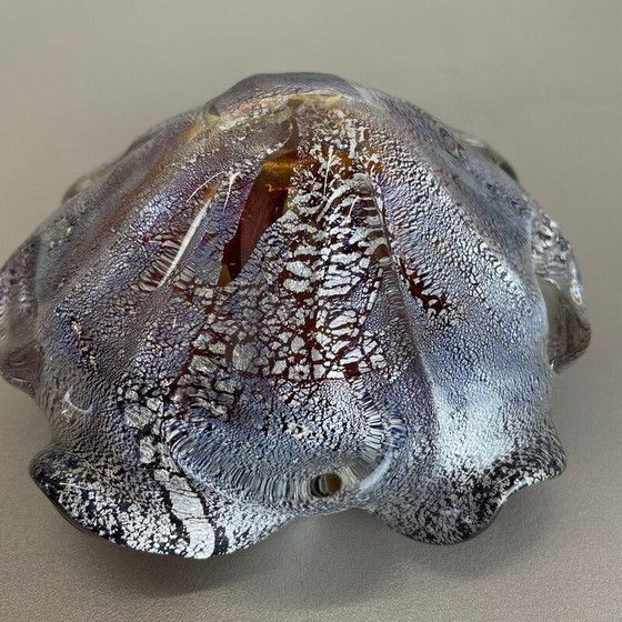 Image 1 of Cendrier vintage en verre de Murano par Barovier et Toso, Italie, années 1970