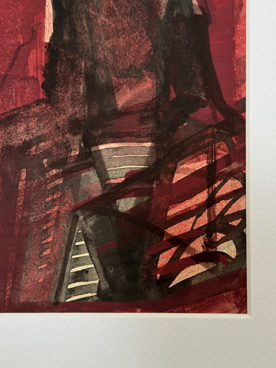 Image 1 of Une personne en rouge - Josef Hoemaeker (1911-1980)