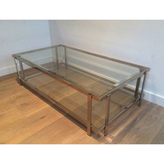 Image 1 of Table basse vintage chromée, 1970