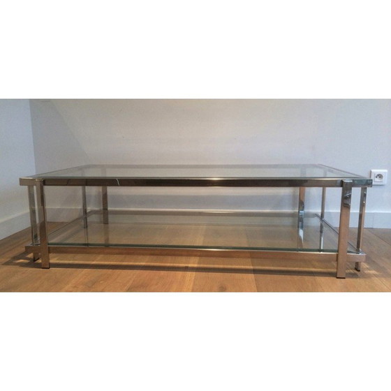 Image 1 of Table basse vintage chromée, 1970