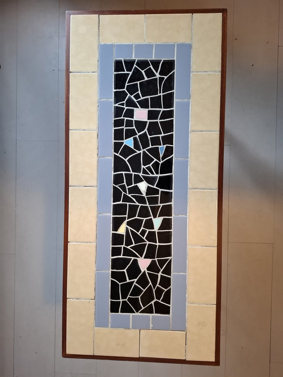 Image 1 of Table d'appoint vintage en mosaïque