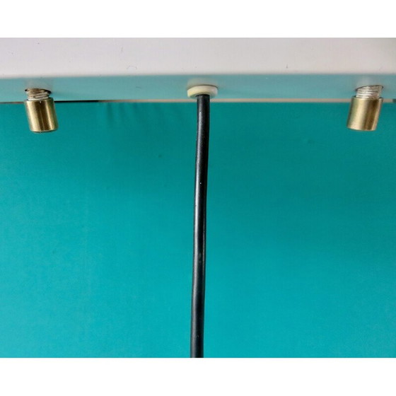 Image 1 of Lampe suspendue vintage Doria à 3 lumières en aluminium, Autriche 1960