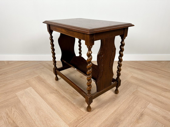 Image 1 of Table d'appoint / porte-revues Vintage Barley Twist