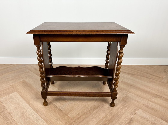 Image 1 of Table d'appoint / porte-revues Vintage Barley Twist