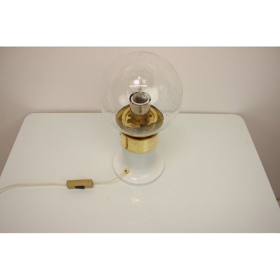 Image 1 of Lampe de table en laiton du milieu du siècle par Kamenicky Senov, Tchécoslovaquie, années 1960