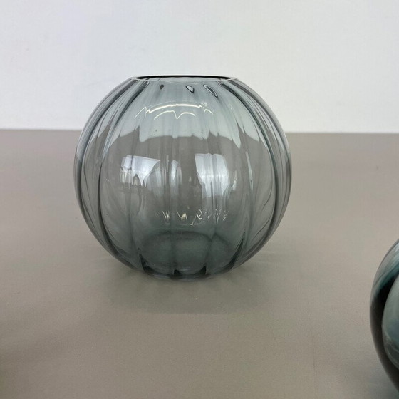 Image 1 of Ensemble de 3 vases vintage en turmaline par Wilhelm Wagenfeld pour Wmf, Allemagne années 1960
