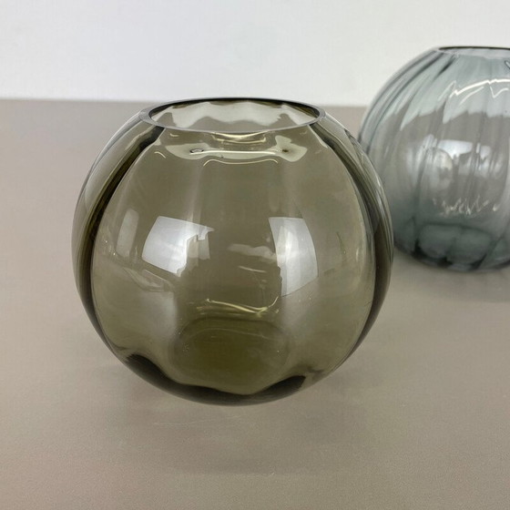 Image 1 of Ensemble de 3 vases vintage en turmaline par Wilhelm Wagenfeld pour Wmf, Allemagne années 1960