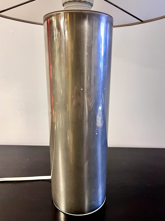 Image 1 of Lampe À Poser Cylindrique Chromée, 1970S