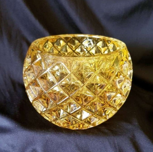 Bol vintage,couleur ambre,