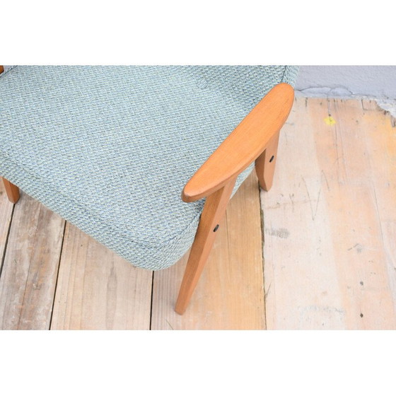 Image 1 of Fauteuil vintage vert clair par J. Chierowski pour Dolnoslaska Furniture Factory Swiebodzice, Pologne, années 1960