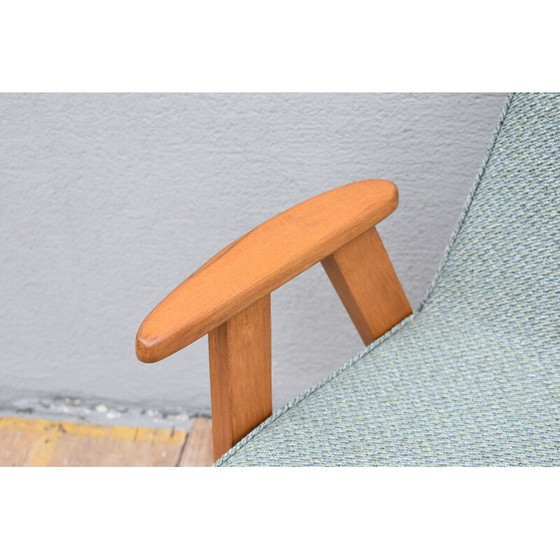Image 1 of Fauteuil vintage vert clair par J. Chierowski pour Dolnoslaska Furniture Factory Swiebodzice, Pologne, années 1960