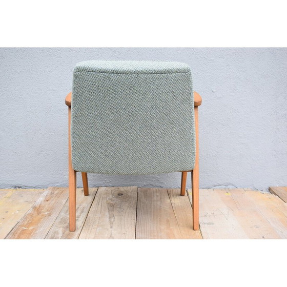 Image 1 of Fauteuil vintage vert clair par J. Chierowski pour Dolnoslaska Furniture Factory Swiebodzice, Pologne, années 1960