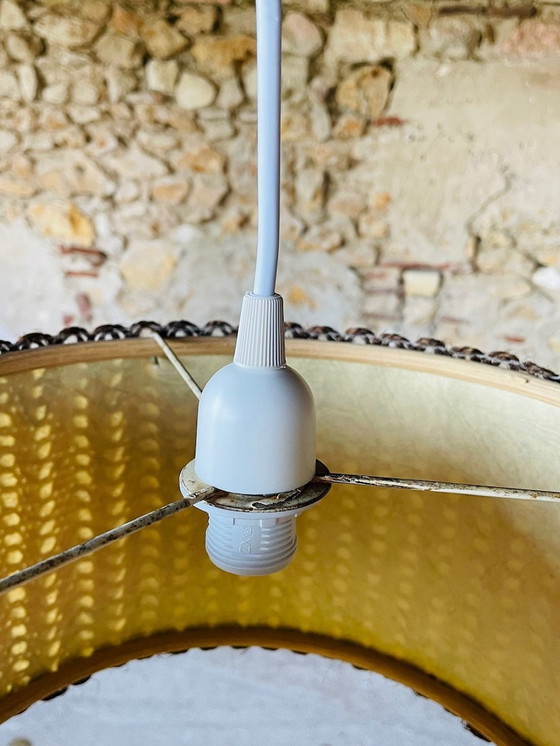 Image 1 of Vintage, Sisal Rope, lampe suspendue, 1970's