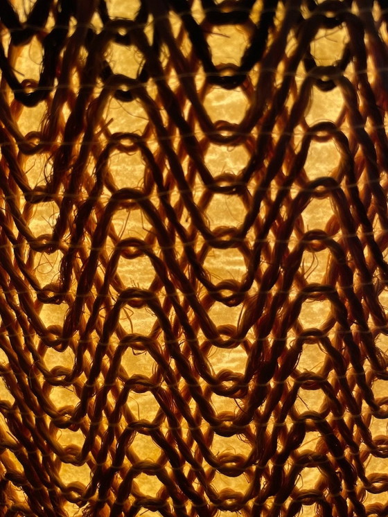 Image 1 of Vintage, Sisal Rope, lampe suspendue, 1970's