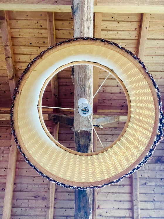 Image 1 of Vintage, Sisal Rope, lampe suspendue, 1970's