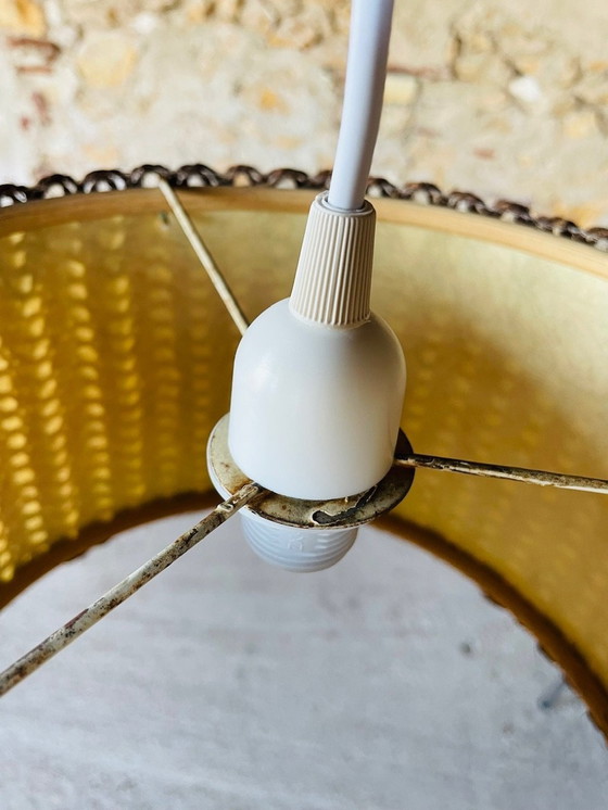 Image 1 of Vintage, Sisal Rope, lampe suspendue, 1970's